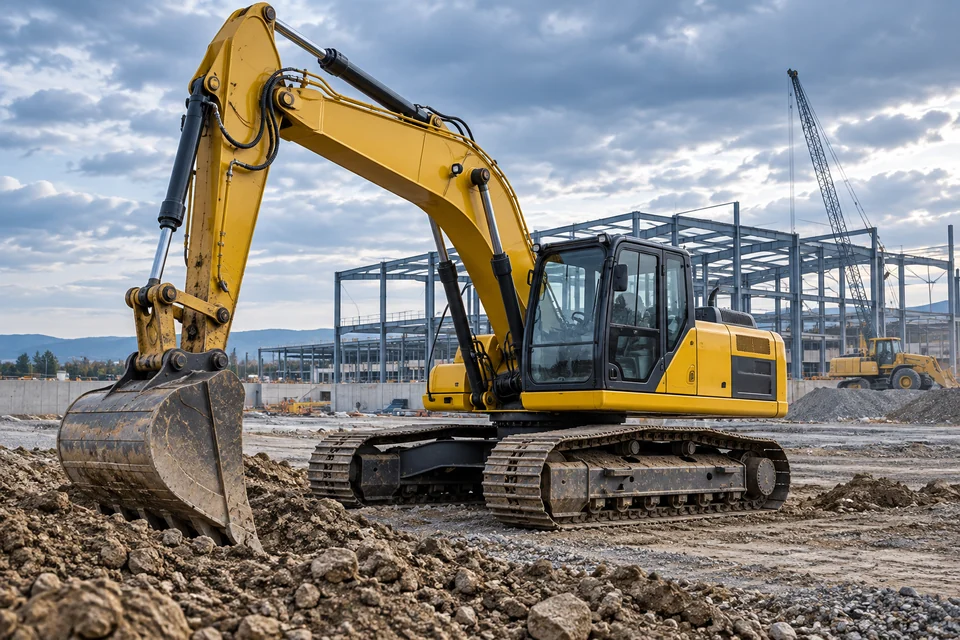 Heavy engineering excavator